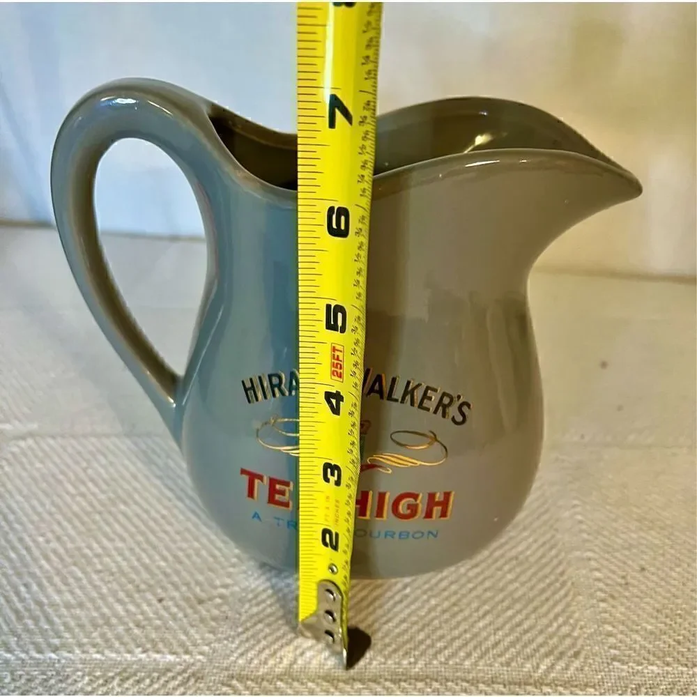 Vintage Hiram Walker's Ten High A True Bourbon Pitcher